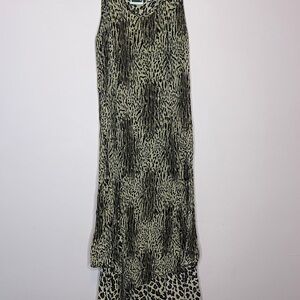 Phool Vintage Leopard Print Sleeveless Maxi Dress